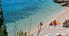 Nice beaches on Hvar